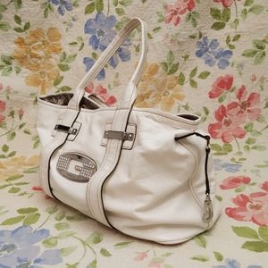 Guess White Shoulder Bag